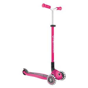 Сгъваема тротинетка с три колела Globber Master lights - розова