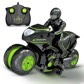 Мотоциклет с дистанционно управление, зелен
