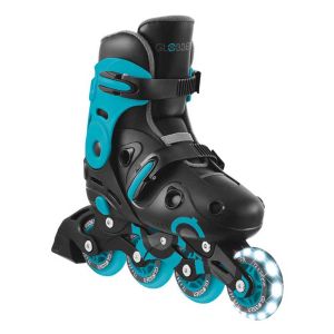Детски ролери със светещи колела GLOBBER GO SKATES, размер 34-37 - сини