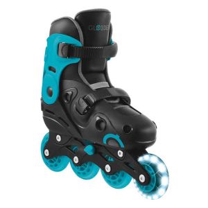 Детски ролери със светещи колела GLOBBER GO SKATES, размер 34-37 - сини