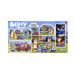 Детска писта Bluey с колички и пътни знаци