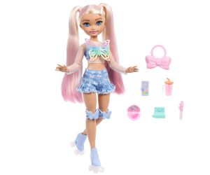 Кукла Barbie Dream Besties Малибу с ролери и аксесоари, Mattel