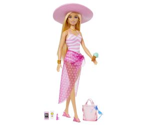 Кукла Barbie на плажа с аксесоари, Mattel