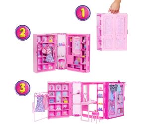 Barbie Dream Closet – гардероб с дрехи и аксесоари, Mattel