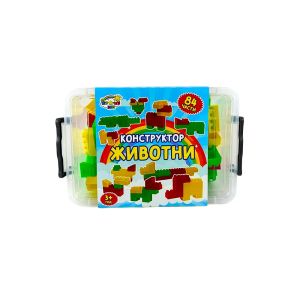 Конструктор Животни с 84 едри части
