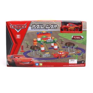 Детска писта Cars с Маккуин и конструктор, 99 части