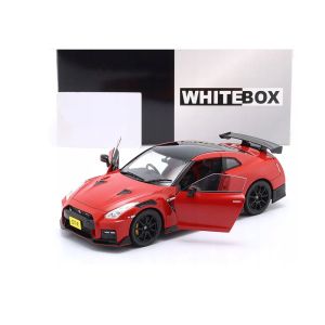 Метална кола Nissan GT-R 1:24 – червен, WHITE BOX