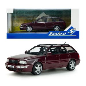 Метална кола Audi RS2 Avant B4 1995 1:43 – Ruby Red, Solido