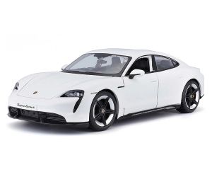 Метална кола Porsche Taycan Turbo S 1:24 – бяла, Bburago