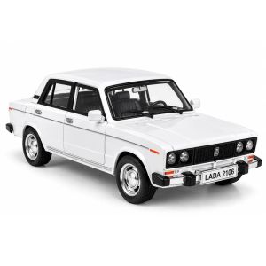 Метална кола Лада/Lada, със светлини и звуци, Бяла