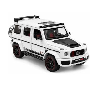 Метален джип Mercedes G-class Brabus, 1:24, Бяла, Без опаковка