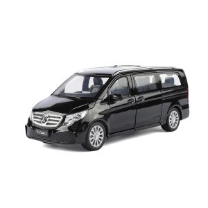 Метален миниван Mercedes-Benz V-Class L със светлини – черен, Без опаковка