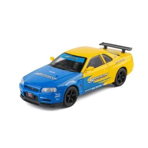 Метална кола Nissan Skyline GT-R R34 Spoon Sports 1:18 – Без опаковка