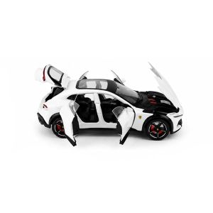 Метална кола Ferrari Purosangue 1:24 – бяла, Без опаковка