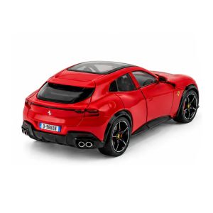 Метална кола Ferrari Purosangue 1:24 – червена, Без опаковка