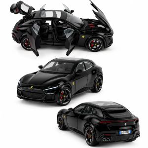 Метална кола Ferrari Purosangue 1:24 – черна
