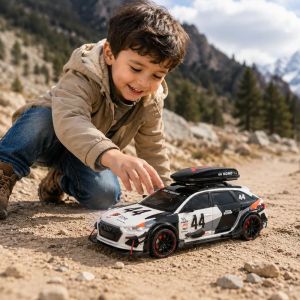 Метална кола Audi RS6 1:24 с багажник за покрив – №44, Без опаковка