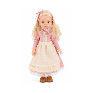 Кукла Little Milly с винтидж рокля и руса коса, 33 см