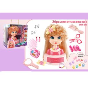 Кукла за прически и грим с аксесоари, 26 части