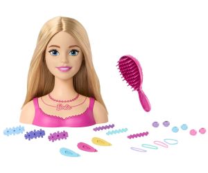 Кукла за прически Barbie с аксесоари – руса коса, Mattel