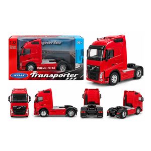Метален камион Volvo FH12 1:32 – червен, Welly