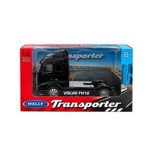 Метален камион Volvo FH12 1:32 – черен, Welly