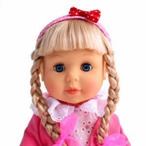 Кукла Радостина с руси плитки и сини очи