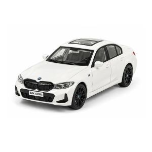 Метална кола BMW M320, С отварящи се врати, 1:32, Бяла, Без опаковка