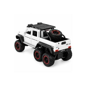 Метална кола Mercedes-Benz Brabus G 800 6x6 – бяла, Без опаковка
