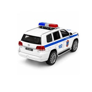 Метален джип, Toyota Land Cruiser, Полиция, Бяла, Без опаковка