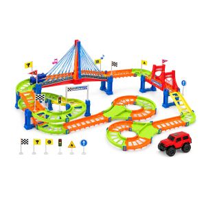 Състезателна писта, С количка Track Racing , 108 части
