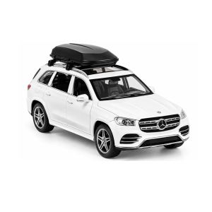 Метален автомобил, Mercedes GLS 580, С отварящи се врати, Звук, Светлини, Бял, Без опаковка