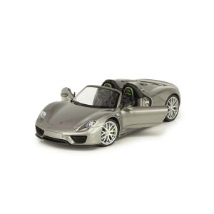 Метална кола Porsche 918 Spyder, 1:24, сива – Welly