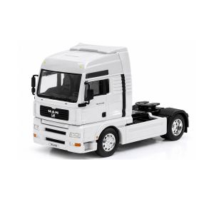 Метален камион влекач MAN TGX XXL, 1:32, бял – Welly