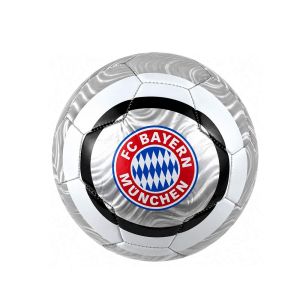 Футболна топка Bayern Munchen – сребриста с клубно лого