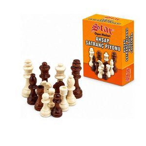 Дървени фигури за шах 3, цар 7.5 см – Star