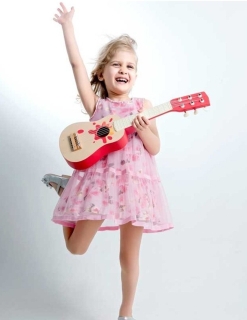 Детска дървена китара - Звезда