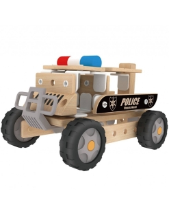 Дървен конструктор - Полицейски автомобил